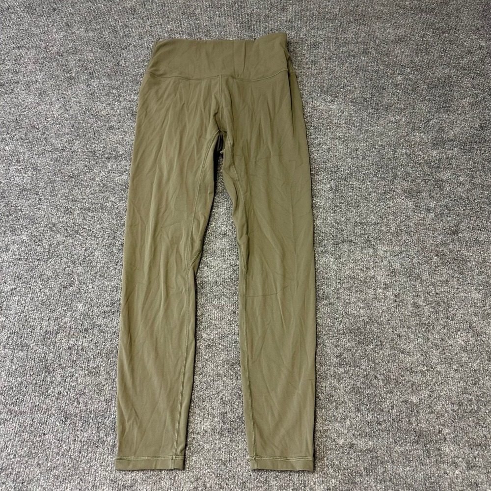 Lululemon Leggings Womens Size L Olive Green Align High Rise Asia Fit Yoga Pants